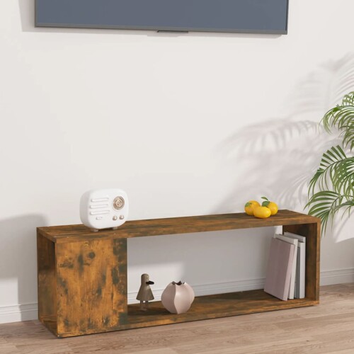 vidaXL TV ormarić boja dimljenog hrasta 100x24x32 cm konstruirano drvo