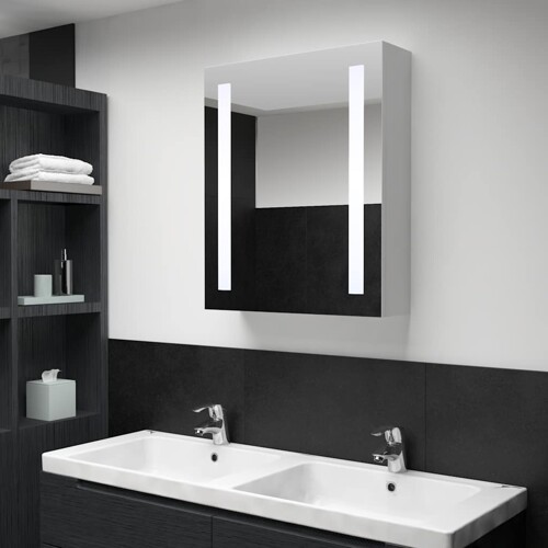 vidaXL LED kupaonski ormarić s ogledalom 50 x 13 x 70 cm