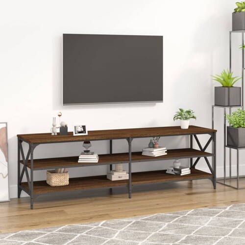 vidaXL TV ormarić Smeđi hrast 160x40x50 cm konstruirano drvo