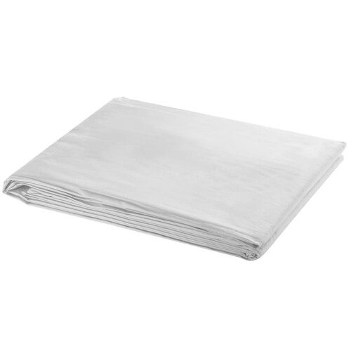 vidaXL Pozadina pamučna bez stalka bijela 300 x 300 cm