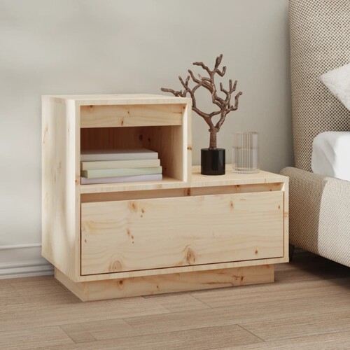 vidaXL Noćni ormarić 60 x 34 x 51 cm od masivne borovine