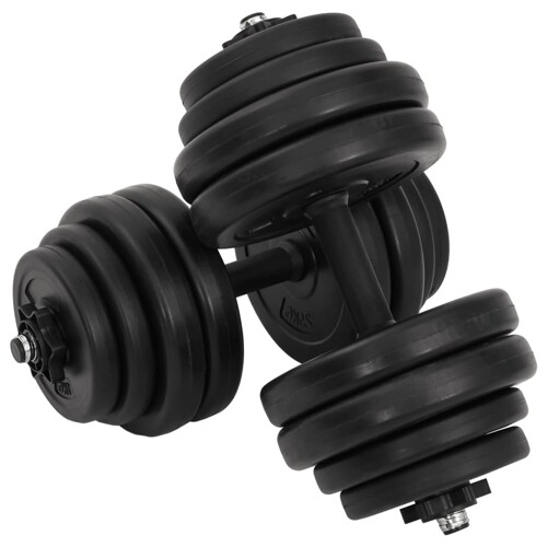 vidaXL Utezi 2 x 15 kg