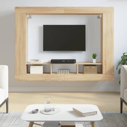 vidaXL TV ormarić boja hrasta sonome 152x22x113 cm konstruirano drvo