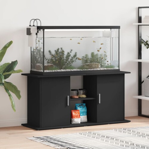 vidaXL Stalak za akvarij crni 121 x 41 x 58 cm od konstruiranog drva
