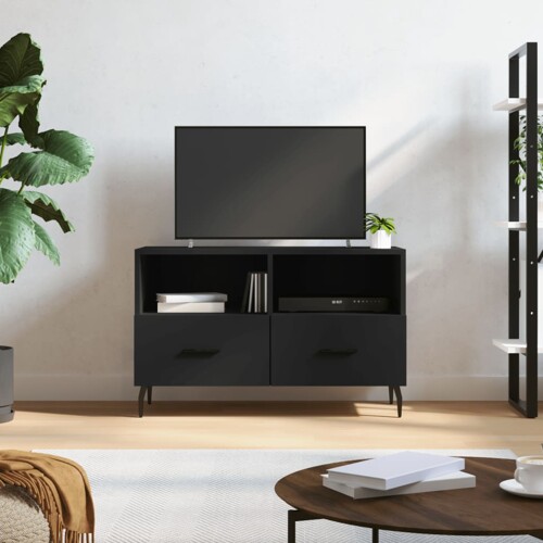 vidaXL TV ormarić crni 80 x 36 x 50 cm od konstruiranog drva