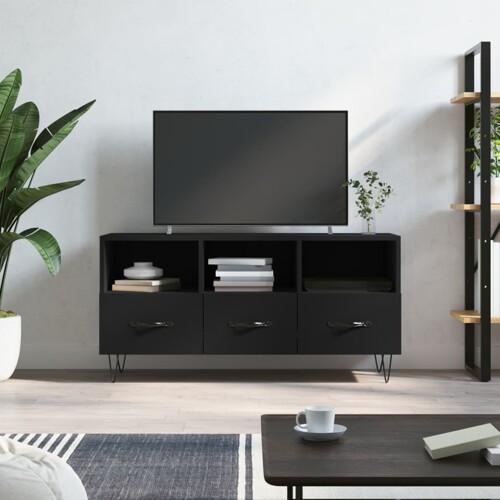 vidaXL TV ormarić crni 102 x 36 x 50 cm od konstruiranog drva