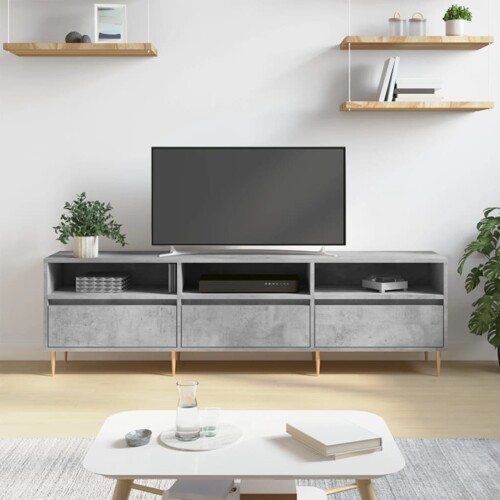 vidaXL TV ormarić boja betona 150x30x44,5 cm od konstruiranog drva