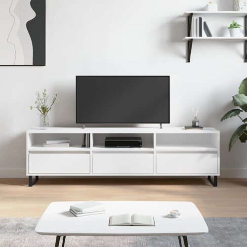 vidaXL TV ormarić bijeli 150x30x44,5 cm od konstruiranog drva