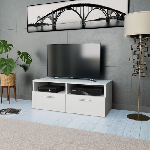 vidaXL TV Ormarić od Iverice 95x35x36 cm Bijeli