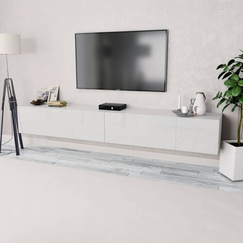 vidaXL TV ormarići 2 kom konstruirano drvo 120x40x34 cm bijeli sjajni