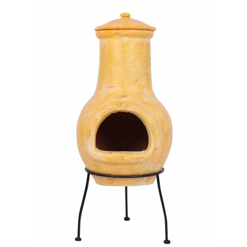 RedFire kamin Tampico žuti 31 x 31 x 68 cm glineni