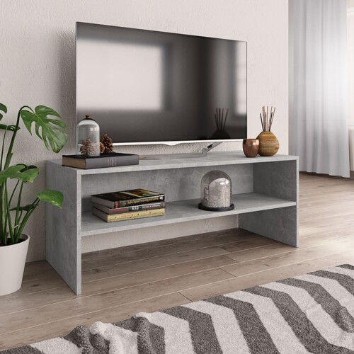 vidaXL TV ormarić siva boja betona 100 x 40 x 40 cm konstruirano drvo