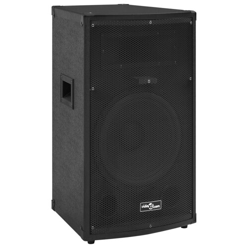 vidaXL Profesionalni pasivni scenski zvučnik 1000 W crni 37x37x64cm