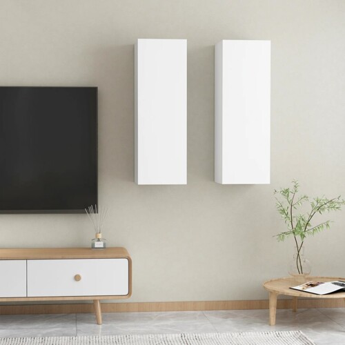vidaXL TV ormarići 2 kom bijeli 30,5 x 30 x 90 cm konstruirano drvo