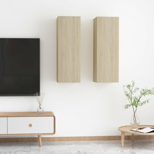 vidaXL TV ormarići 2 kom boja hrasta 30,5x30x90 cm konstruirano drvo
