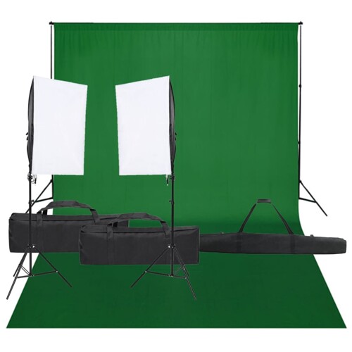 vidaXL Oprema za fotografski studio sa setom svjetala i pozadinom