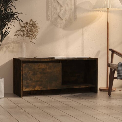 vidaXL TV ormarić boja dimljenog hrasta 90x35x40 cm konstruirano drvo