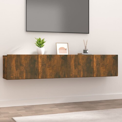 vidaXL TV ormarići 2 kom boja dimljenog hrasta 80 x 30 x 30 cm drveni