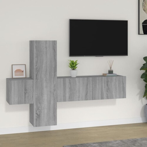 vidaXL 3-dijelni set TV ormarića boja hrasta sonome konstruirano drvo