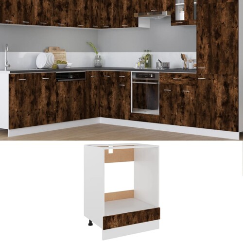 vidaXL Ormarić za pećnicu “Riga” boja hrasta 60x46x81,5 cm