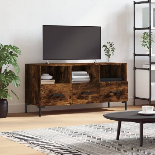 vidaXL TV ormarić boja dimljenog hrasta 102x36x50 cm konstruirano drvo