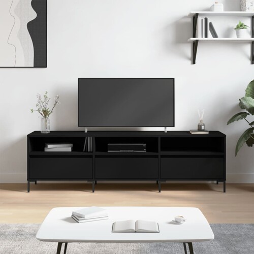 vidaXL TV ormarić crni 150x30x44,5 cm od konstruiranog drva