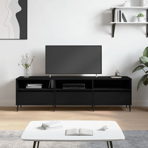 vidaXL TV ormarić crni 150x30x44,5 cm od konstruiranog drva