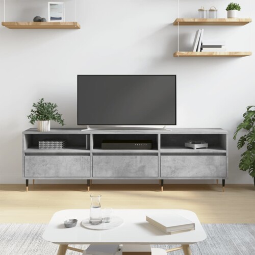 vidaXL TV ormarić boja betona 150x30x44,5 cm od konstruiranog drva
