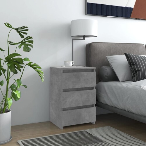 vidaXL Noćni ormarići 2 kom boja betona 40x35x62,5cm konstruirano drvo