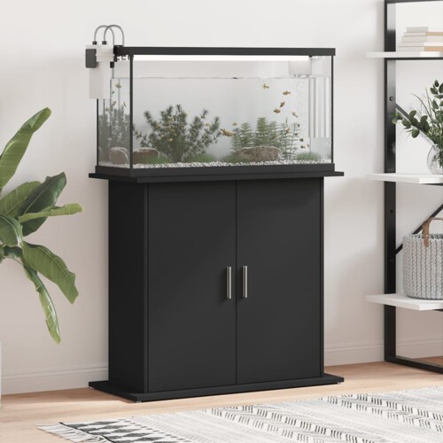 vidaXL Stalak za akvarij crni 81 x 36 x 73 cm od konstruiranog drva