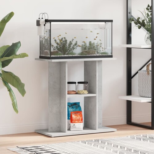 vidaXL Stalak za akvarij boja betona 60x30x60 cm od konstruiranog drva