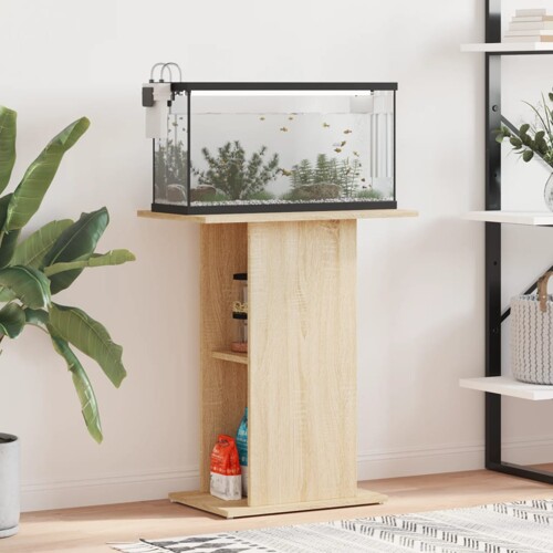 vidaXL Stalak za akvarij boja hrasta 60,5x36x72,5 cm konstruirano drvo