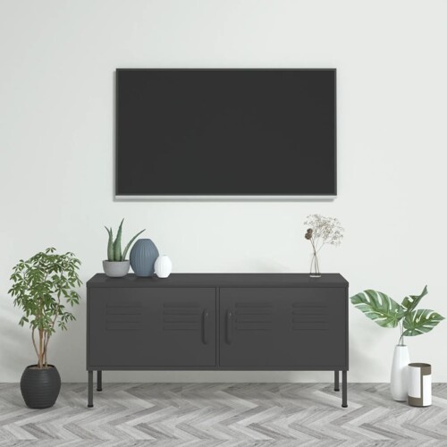 vidaXL TV ormarić antracit 105 x 35 x 50 cm čelični