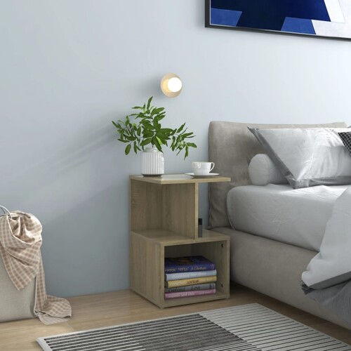 vidaXL Noćni ormarić boja hrasta sonome 35x35x55 cm konstruirano drvo