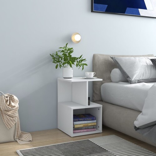 vidaXL Noćni ormarić bijeli 35 x 35 x 55 cm od konstruiranog drva