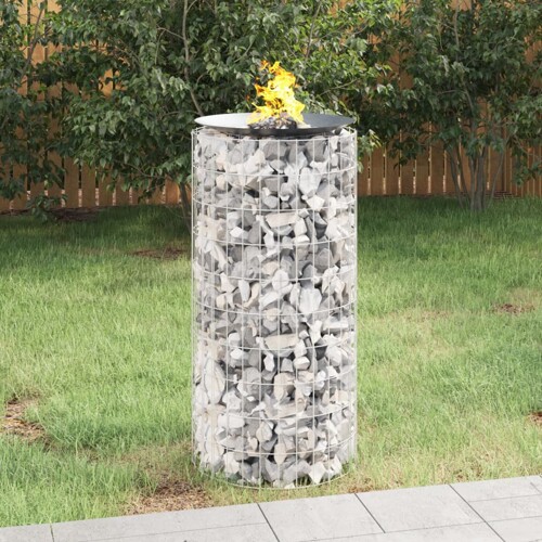vidaXL Gabionsko ložište Ø 50 cm od pocinčanog željeza