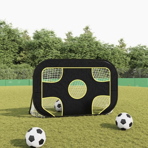 vidaXL Nogometna mreža za gol s metom 120 x 80 x 80 cm poliester