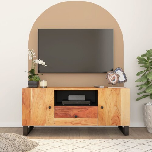 vidaXL TV ormarić 105 x 33,5 x 46 drvo bagrema i konstruirano drvo