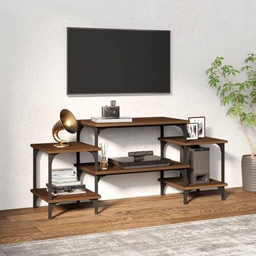 vidaXL TV ormarić boja smeđeg hrasta 117x35x52 cm konstruirano drvo