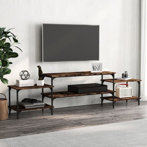 vidaXL TV ormarić boja dimljenog hrasta 197x35x52 cm konstruirano drvo