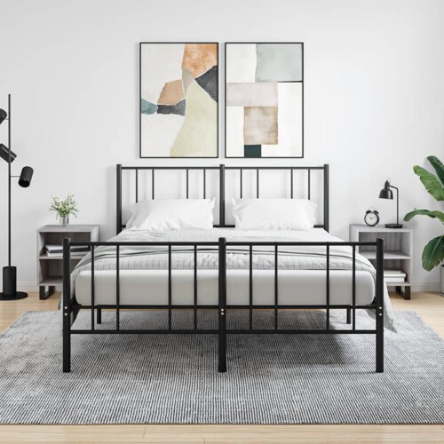 vidaXL Noćni ormarići 2 kom boja hrasta 40x30x50 cm konstruirano drvo