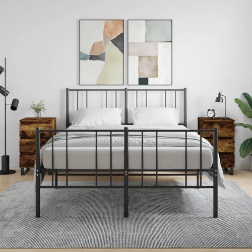 vidaXL Noćni ormarići 2 kom boja hrasta 40x35x69 cm konstruirano drvo