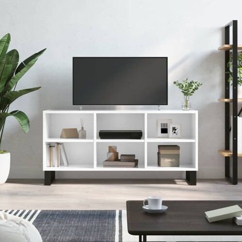 vidaXL TV ormarić sjajni bijeli 103,5x30x50 cm od konstruiranog drva