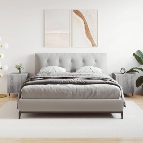 vidaXL Noćni ormarići 2 kom boja hrasta 40x40x50 cm konstruirano drvo