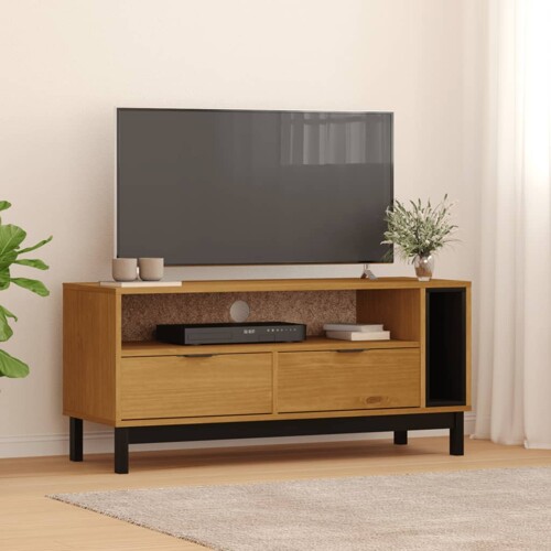 vidaXL TV ormarić FLAM 110 x 40 x 50 cm od masivne borovine