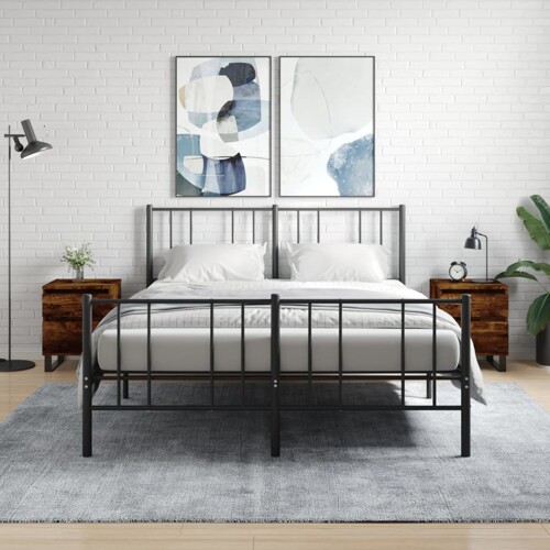 vidaXL Noćni ormarići 2 kom boja hrasta 40x35x50 cm konstruirano drvo