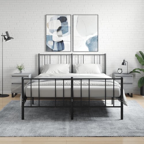vidaXL Noćni ormarići 2 kom boja hrasta 40x35x50 cm konstruirano drvo