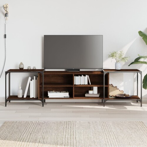 vidaXL TV ormarić smeđa boja hrasta 203 x 37 x 50 cm konstruirano drvo