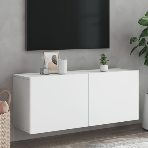 vidaXL Zidni TV ormarić bijeli 100x30x41 cm