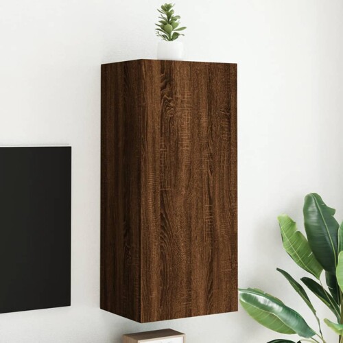 vidaXL Zidni TV ormarić boja hrasta 40,5x30x90 cm konstruirano drvo